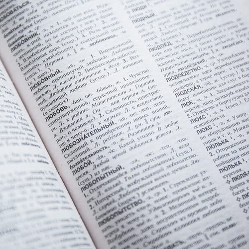 Dictionary page in Russian.